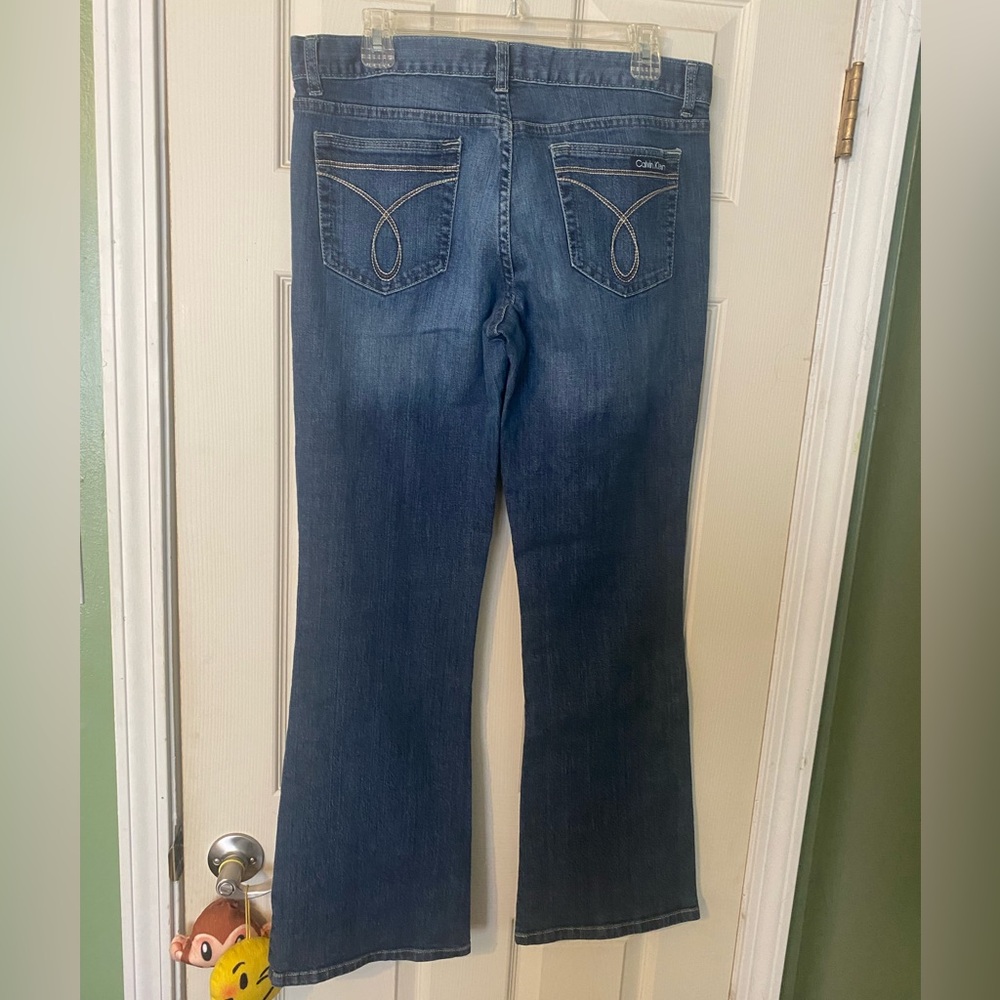 Calvin Klein Women's Boot Cut Jeans - Blue flare fit size 10 / 30 98% cotton